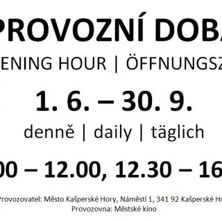 – provozní doba WC