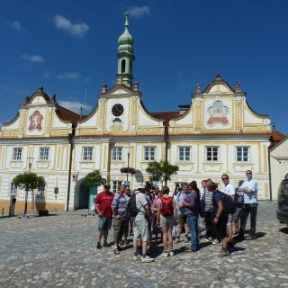 Barokní budova radnice se třemi štíty
