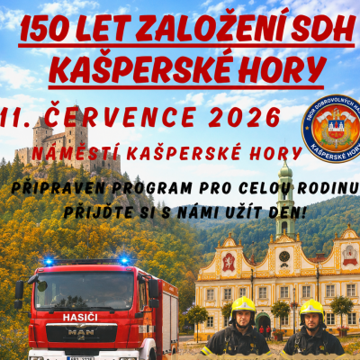 150 let založení SDH Kašperské Hory