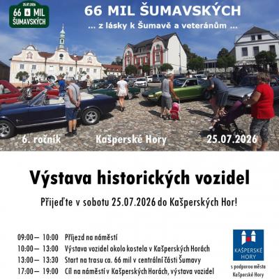 66 mil šumavských – výstava historických vozidel