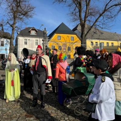 Masopustní průvod městem