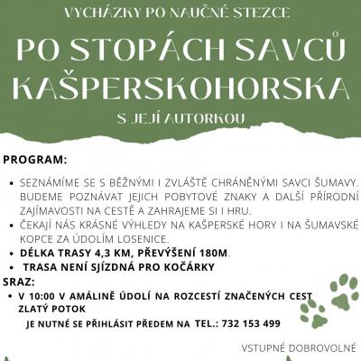 Po stopách savců Kašperskohorska